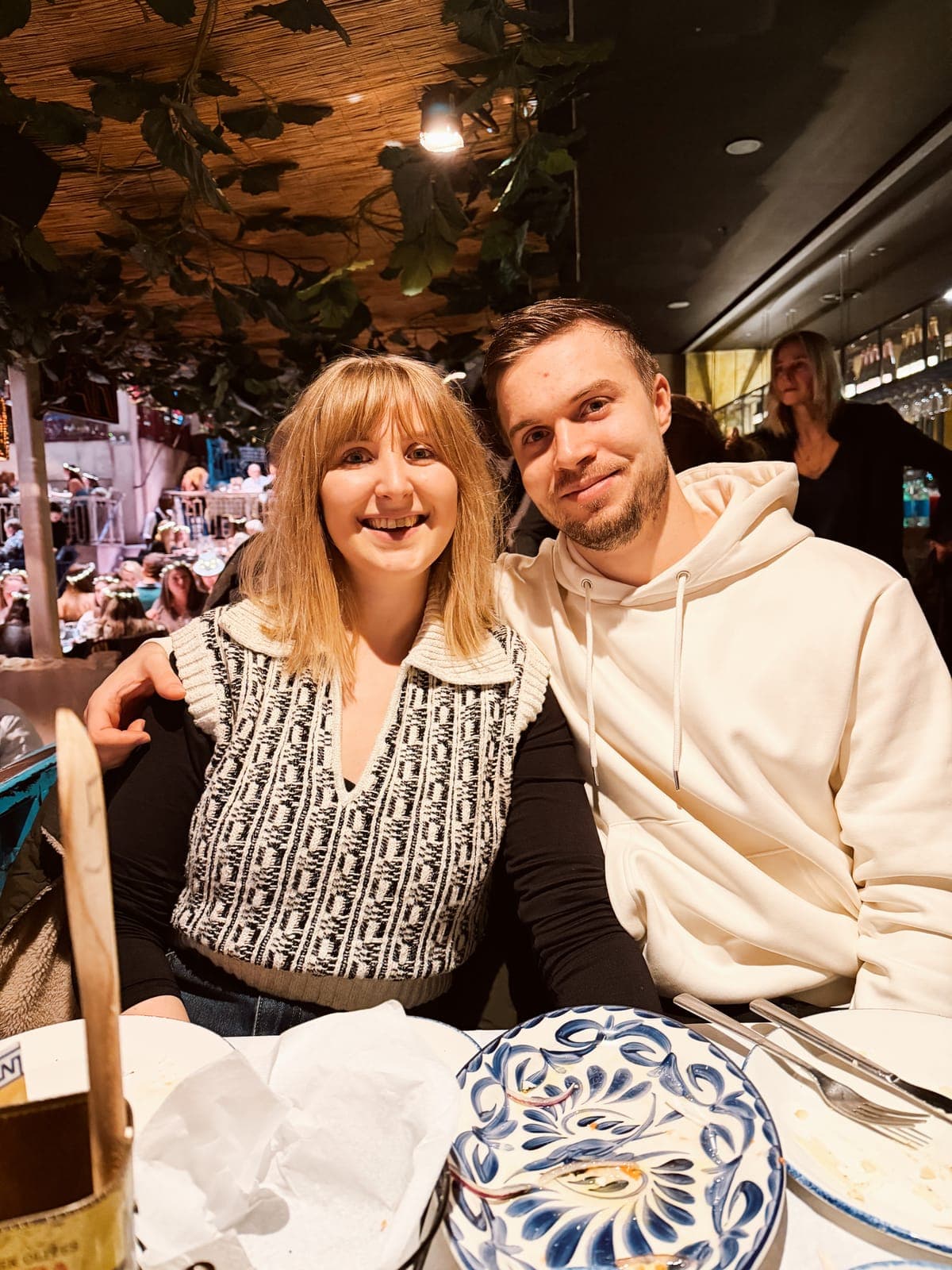 Gemütlicher Restaurantabend in London